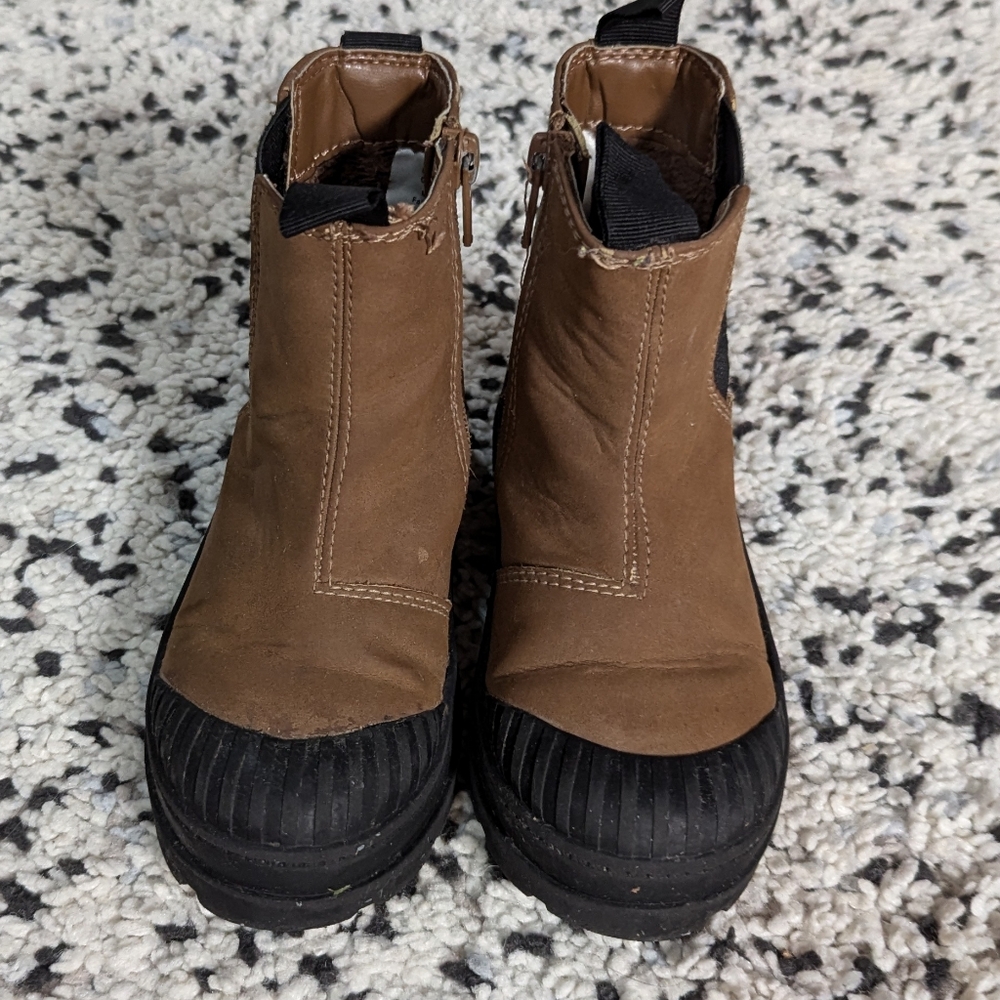 H&M Kids Leather Chelsea Boots Sz 9.5